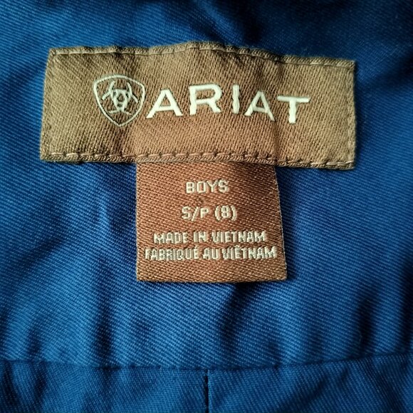 Boys Ariat Button-Down Shirt (Size Small) – Like New, Worn Once - Picture 2 of 2